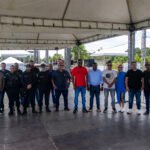 visita de autoridades do município à cidade do samba, linha verde. macaé/rj.