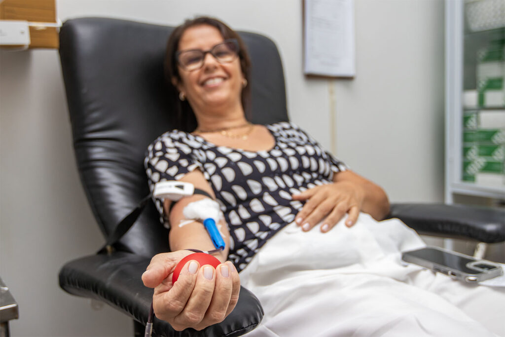 dia d de doação de sangue no hemocentro. macaé/rj.