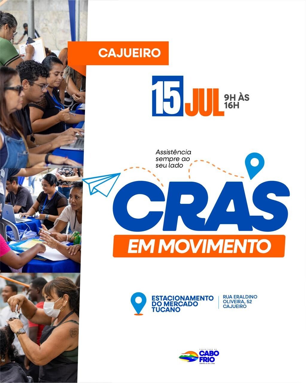 CRAS em Movimento chega ao Cajueiro com serviços gratuitos para a população 6e3f89bd c3a5 4bba 9def 58e59c8d6466