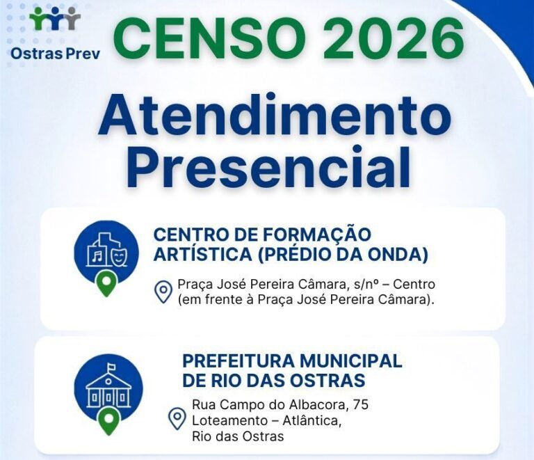 prazo para terminar censo previdenciario termina nesta terca dia 14 ostrasprev disponibiliza atendimento presencial para censo previdenciario censo 2026