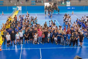 abertura das finais do jeem no ginásio poliesportivo. macaé/rj.